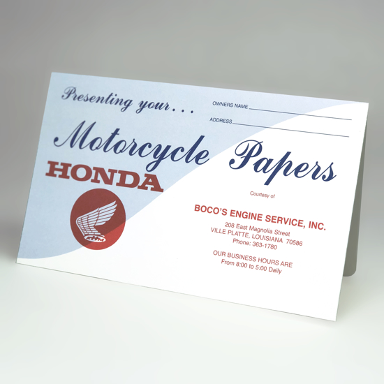Picture of Motorcycle Papers